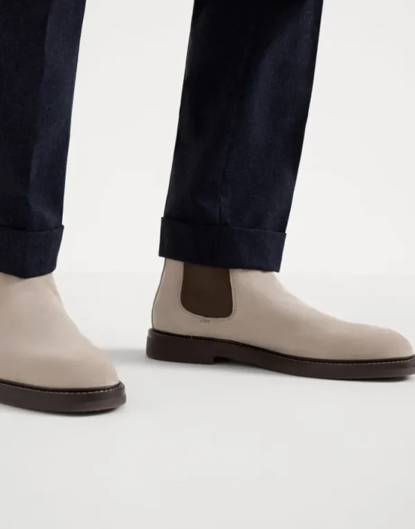 Brunello Cucinelli Chelsea Boot aus Veloursleder | Herren Boots