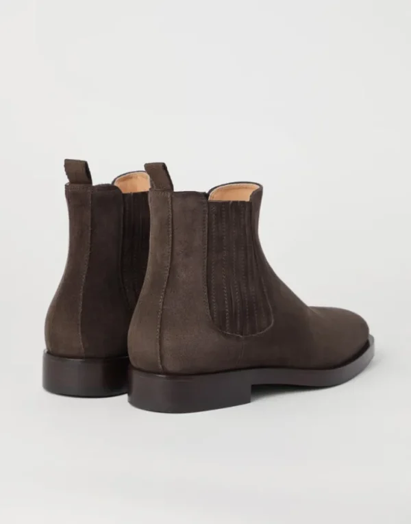 Brunello Cucinelli Chelsea-Boots aus Veloursleder | Herren Boots