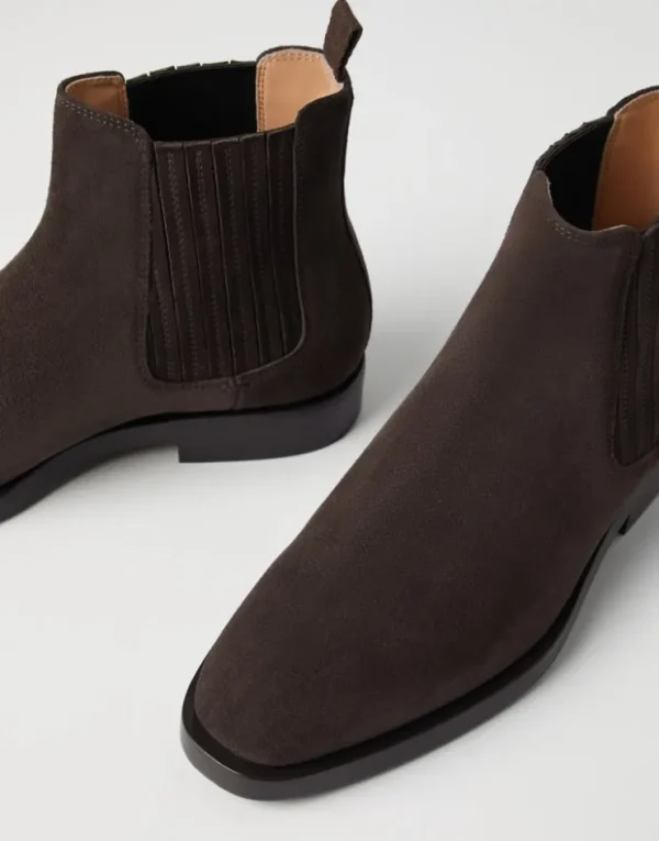 Brunello Cucinelli Chelsea-Boots aus Veloursleder | Herren Boots