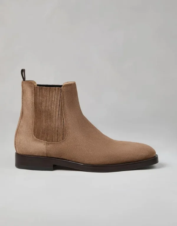 Brunello Cucinelli Chelsea-Boots aus Veloursleder | Herren Boots