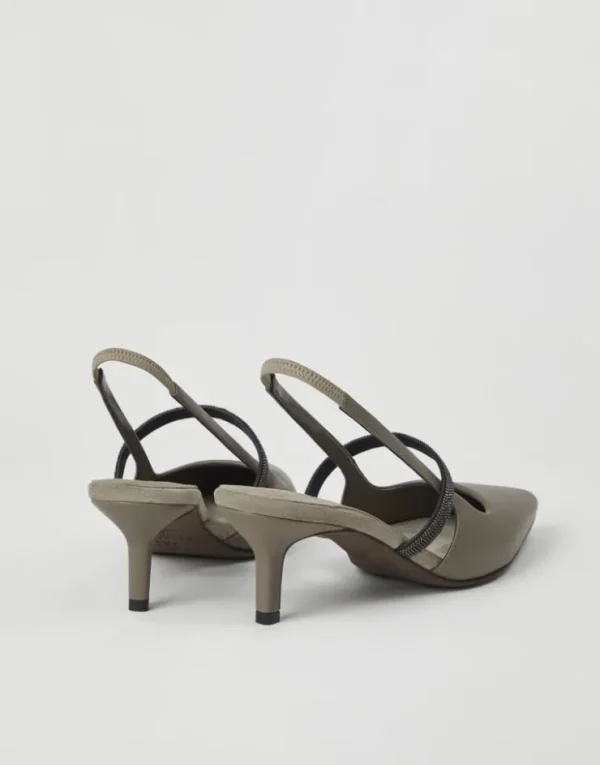 Brunello Cucinelli City-Pumps aus Nappaleder mit Shiny Strap | Damen Schuhe Mit Absätzen