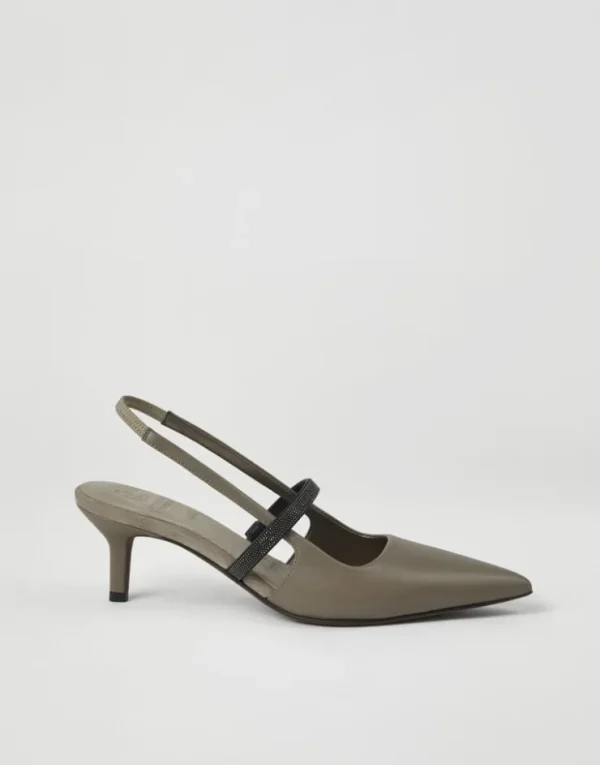 Brunello Cucinelli City-Pumps aus Nappaleder mit Shiny Strap | Damen Schuhe Mit Absätzen