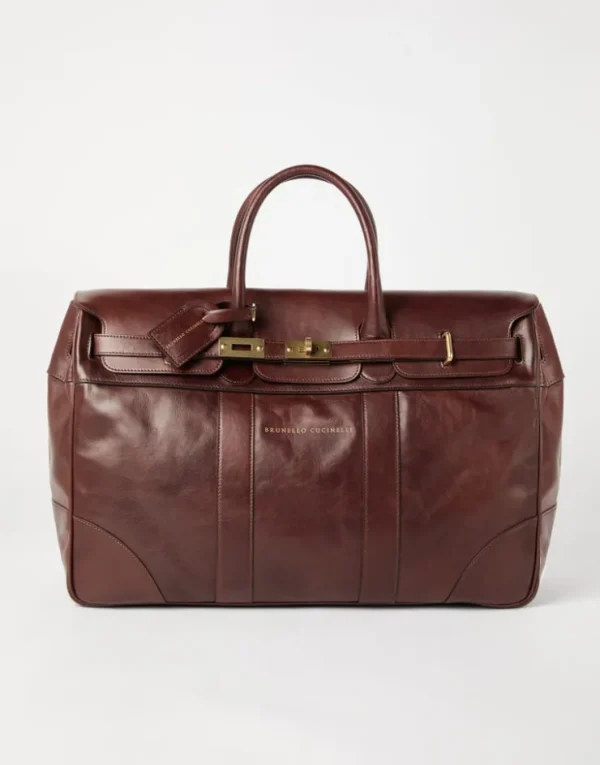 Brunello Cucinelli Country Weekender Bag aus Kalbsleder | Herren Taschen