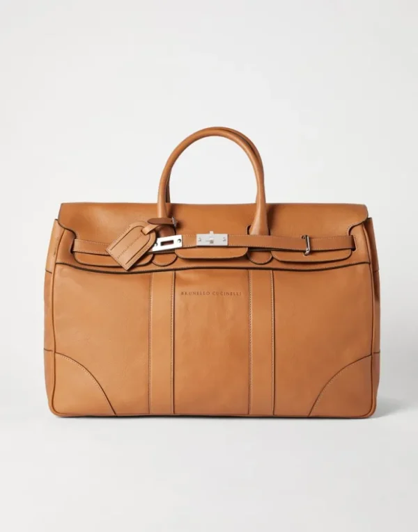 Brunello Cucinelli Country Weekender Bag aus Rindsleder | Herren Taschen