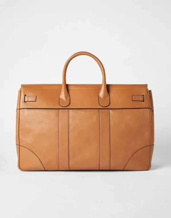 Brunello Cucinelli Country Weekender Bag aus Rindsleder | Herren Taschen