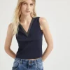 Brunello Cucinelli Cropped-Top aus geripptem Stretch-Baumwolljersey mit Precious Neckline | Damen T-shirts & Tops