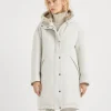 Brunello Cucinelli Daunenparka aus doppeltem Tuch in Schurwolle und Kaschmir mit abnehmbarem Besatz aus Shearling und Shiny Zipper Pull | Damen Mäntel & Jacken