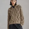 Brunello Cucinelli Dazzling Net & Cable-Cardigan aus Federkaschmir | Damen Strickwaren