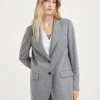 Brunello Cucinelli Dekonstruierter Blazer aus Kaschmirjersey mit Monili | Damen Blazer