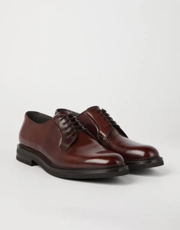 Brunello Cucinelli Derby aus Cordovan-Leder | Herren Schnürschuhe