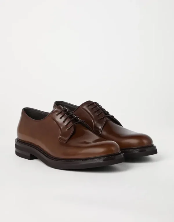 Brunello Cucinelli Derby aus Cordovan-Leder | Herren Schnürschuhe