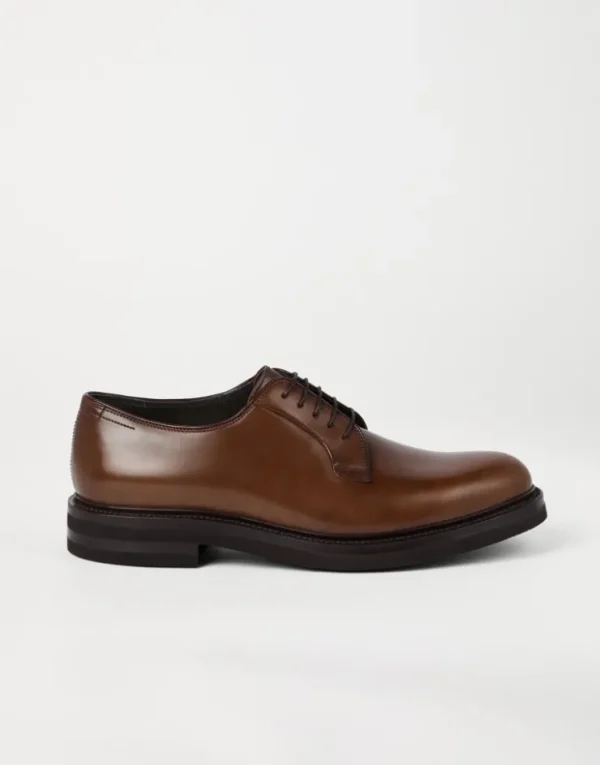 Brunello Cucinelli Derby aus Cordovan-Leder | Herren Schnürschuhe