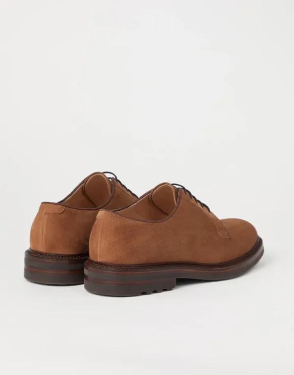 Brunello Cucinelli Derby aus Veloursleder | Herren Schnürschuhe