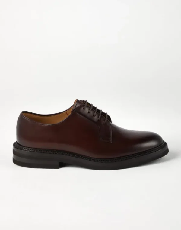 Brunello Cucinelli Derby-Schnürschuh aus Antik-Kalbsleder | Herren Schnürschuhe