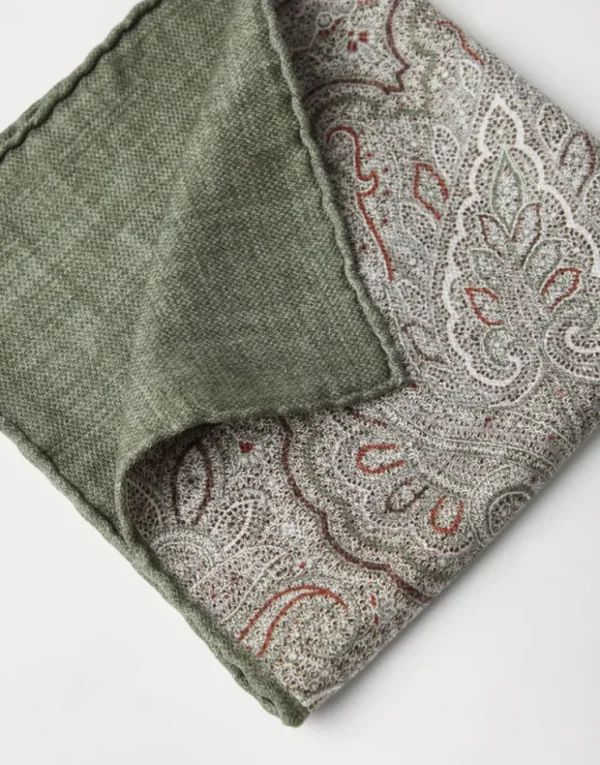 Brunello Cucinelli Einstecktuch aus Seide mit Paisleymuster | Herren Weitere Accessoires