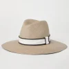 Brunello Cucinelli Fedora aus Stroh mit Hutband und Monili | Damen Hüte