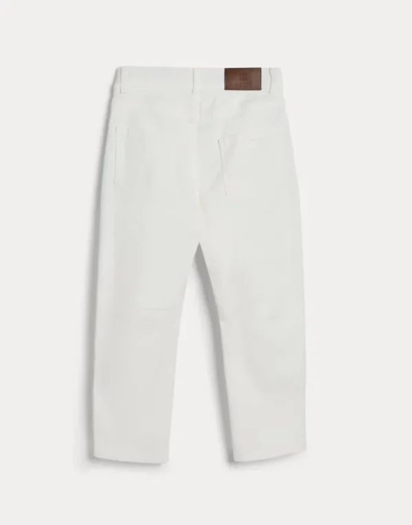 Brunello Cucinelli Five-Pocket-Hose aus leichtem gefärbtem Comfort-Denim | Kinder Hosen