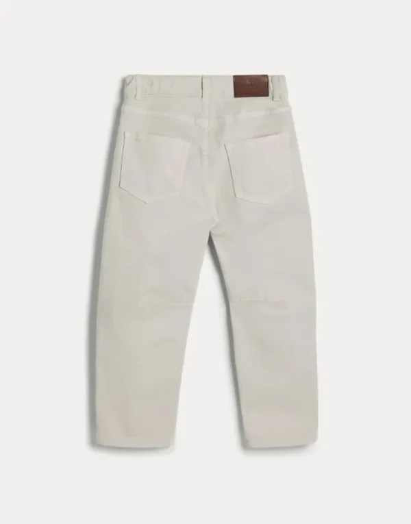 Brunello Cucinelli Five-Pocket-Hose aus leichtem gefärbtem Comfort-Denim | Kinder Hosen