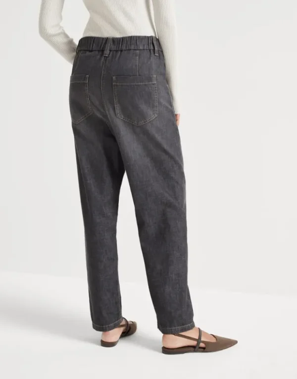 Brunello Cucinelli Five-Pocket-Hose aus leichtem Denim | Damen Hosen