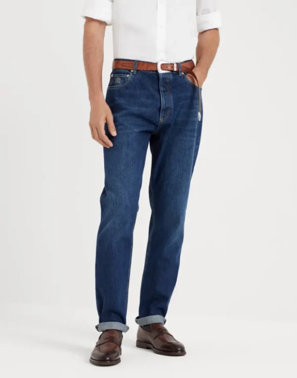 Brunello Cucinelli Five-Pocket-Hose in Iconic Fit aus Denim | Herren Denim