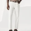 Brunello Cucinelli Five-Pocket-Hose in Italian Fit aus stückgefärbtem Comfort-Gabardine aus American Pima-Baumwolle | Herren Hosen