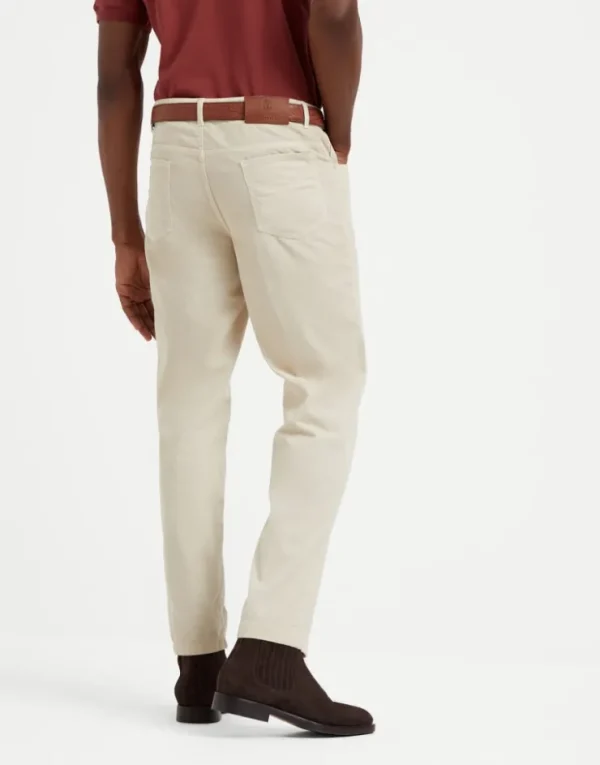 Brunello Cucinelli Five-Pocket-Hose in Italian Fit aus stückgefärbtem Baumwollcordsamt | Herren Hosen