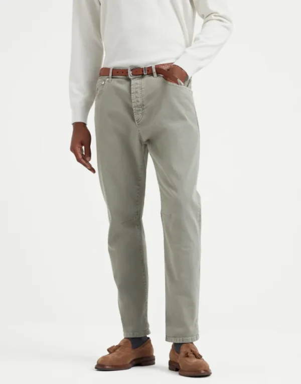 Brunello Cucinelli Five-Pocket-Hose in Leisure Fit aus stückgefärbtem Comfort-Denim | Herren Denim