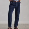 Brunello Cucinelli Five-Pocket-Hose in Leisure Fit mit Destroyed-Rissen aus Flamm-Denim in Stückfärbung | Herren Denim