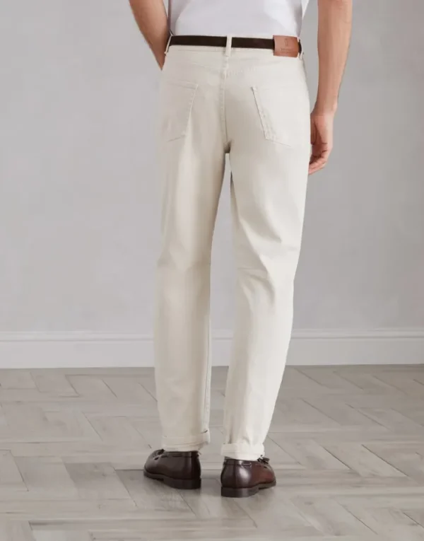 Brunello Cucinelli Five-Pocket-Hose in Leisure Fit aus stückgefärbtem Comfort-Denim | Herren Denim