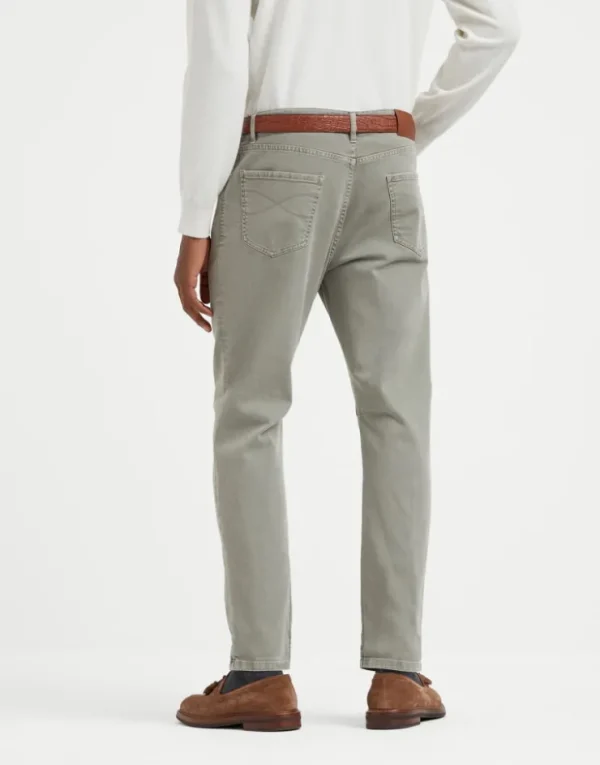 Brunello Cucinelli Five-Pocket-Hose in Leisure Fit aus stückgefärbtem Comfort-Denim | Herren Denim