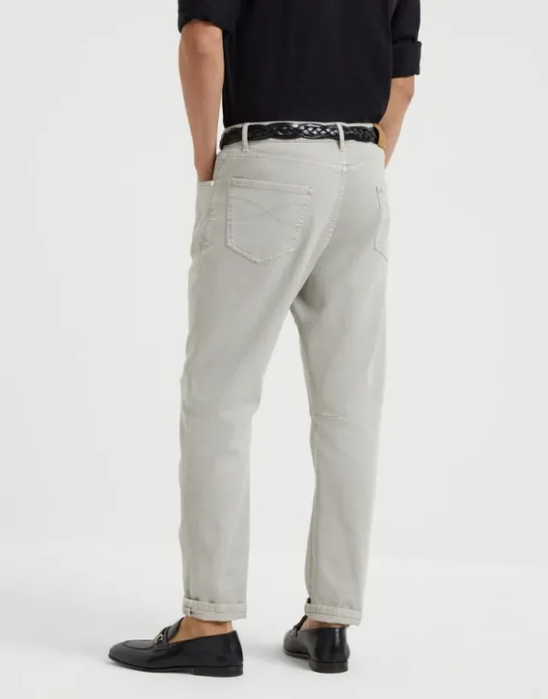 Brunello Cucinelli Five-Pocket-Hose in Leisure Fit aus stückgefärbtem Comfort-Denim | Herren Denim