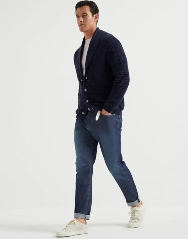 Brunello Cucinelli Five-Pocket-Hose in Leisure Fit aus Denim in Baumwolle und Comfort-Seide | Herren Denim