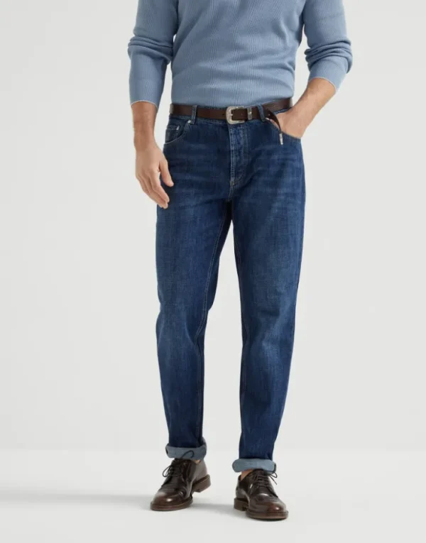 Brunello Cucinelli Five-Pocket-Hose in Traditional Fit aus leichtem Denim | Herren Denim