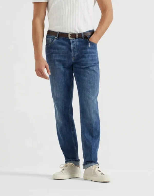 Brunello Cucinelli Five-Pocket-Hose in Traditional Fit aus leichtem Denim | Herren Denim