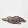 Brunello Cucinelli Flats aus Veloursleder mit Glistening Abstract Embroidery | Damen Loafers & Flache Schuhe | Event-dressing