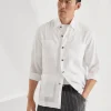 Brunello Cucinelli Guayabera in Easy Fit aus Leinen | Herren Hemden