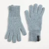 Brunello Cucinelli Handschuhe aus Kaschmir in Rippenstrick mit Monili | Kinder Accessoires