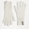 Brunello Cucinelli Handschuhe aus Kaschmir in Rippenstrick mit Monili | Kinder Accessoires