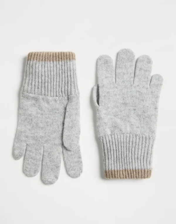 Brunello Cucinelli Handschuhe aus Kaschmirstrick | Kinder Accessoires