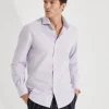 Brunello Cucinelli Hemd in Basic Fit aus Popeline mit Haifischkragen | Herren Hemden