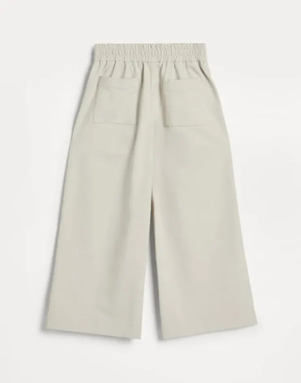 Brunello Cucinelli Hose aus leichtem Stretch-Baumwollsweat | Kinder Travelwear