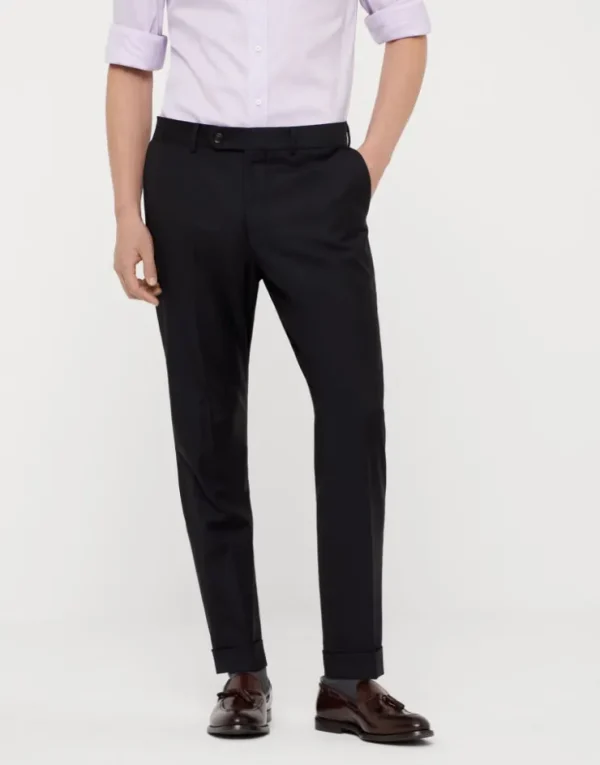 Brunello Cucinelli Hose in Formal Fit aus Four Season-Köper in Schurwolle 150‘S | Herren Hosen