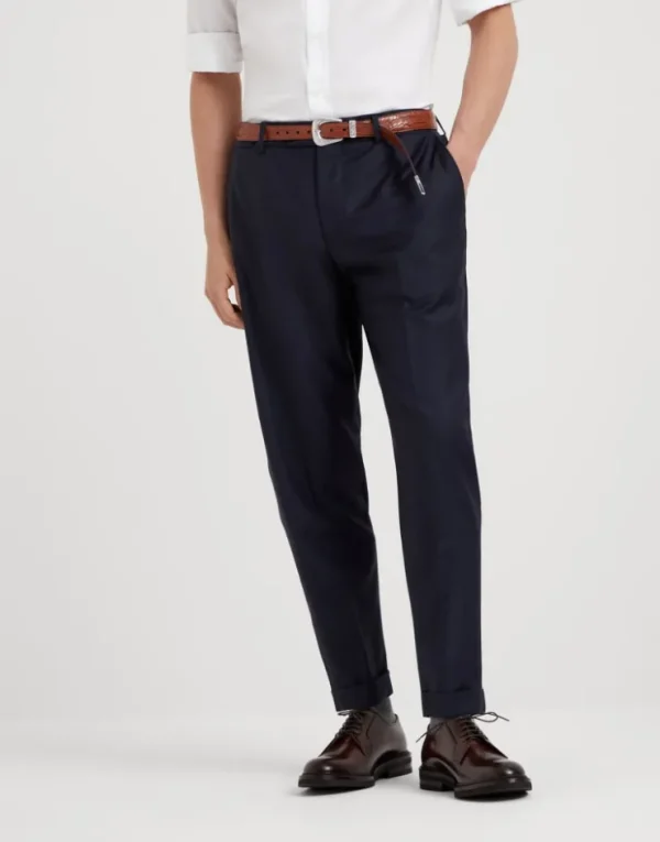 Brunello Cucinelli Hose in Formal Fit aus Four Season-Köper in Schurwolle 150‘S | Herren Hosen