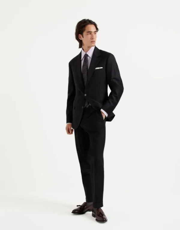 Brunello Cucinelli Hose in Formal Fit aus Four Season-Köper in Schurwolle 150‘S | Herren Hosen