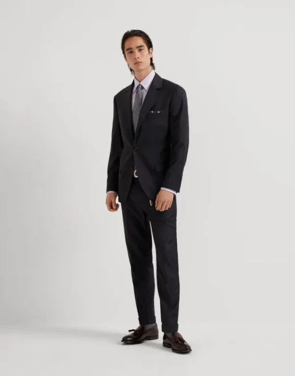 Brunello Cucinelli Hose in Formal Fit aus Four Season-Köper in Schurwolle 150‘S | Herren Hosen