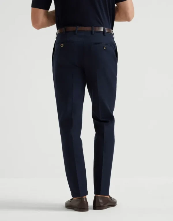 Brunello Cucinelli Hose in Italian Fit aus Gabardine in Baumwolle und Schurwolle | Herren Hosen