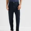 Brunello Cucinelli Hose in Leisure Fit aus Comfort-Leinenstoff | Herren Hosen