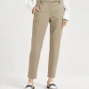 Brunello Cucinelli Hose in Slim Fit aus Baumwollcover mit Stretch | Damen Hosen