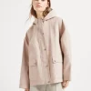 Brunello Cucinelli Jacke aus Verbund-Popeline aus wasserabweisender Baumwolle mit thermoverschweißten Bändern und Shiny Zipper Pull | Damen Mäntel & Jacken