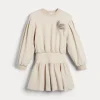 Brunello Cucinelli Kleid aus Stretch-Schurwolljersey mit Precious Flower Crest | Kinder Kleider & Jumpsuits